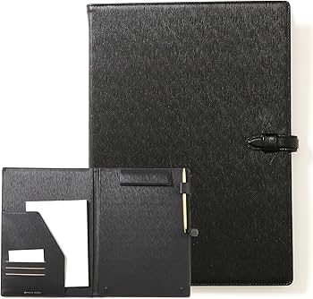 Amazon | 本革 バインダー A4 クリップボード シボ 型押し